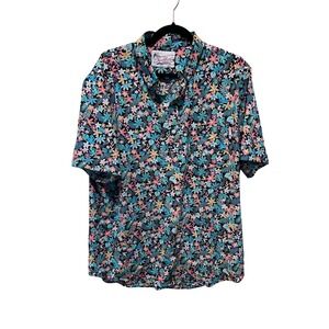 Chubbies Mens Tropical‎ Toucan Floral Bird Short Sleeve Button Down Shirt XL